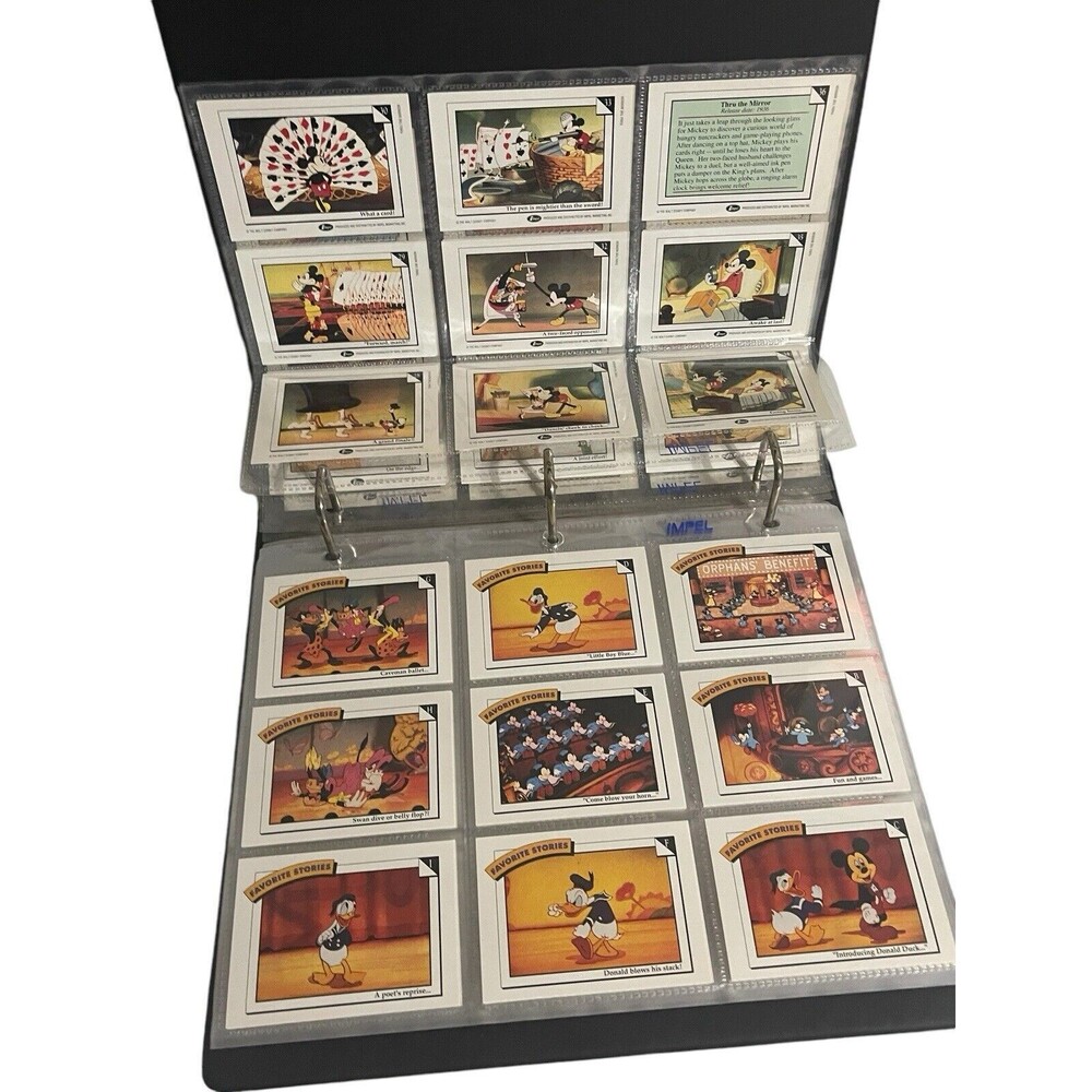 Vintage DISNEY 1991 COLLECTOR CARDS BINDER 198 CARDS - Picture 6 of 16